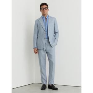 REISS Atlantic Linen-Twill Suit Trousers